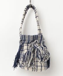 【Swaraj/スワラージ】手織りジャガード BUCKET BAG