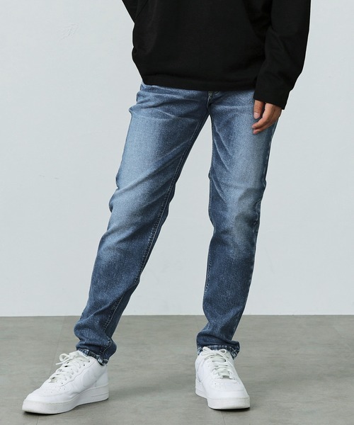 Lee(リー)の「【ハイパワーストレッチ】Lee LASTIC テーパードスキニーデニムパンツ(デニムパンツ・メンズ・ブルー・X-SMALL/SMALL/MEDIUM/LARGE/X-LARGE)」の1枚目の写真