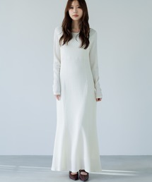 SENEE（セニー）の「cut dobby long onepiece（カットドビーロングワンピース）（ワンピース）」