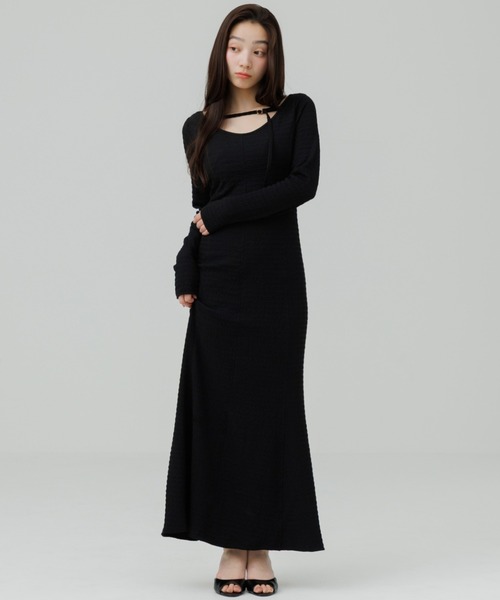 ワンピース SENEE cut dobby long onepiece cut dobby long onepiece（カットドビーロングワンピース