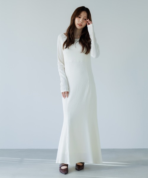 cut dobby long onepiece（カットドビーロングワンピース