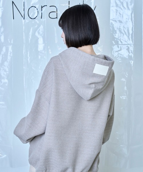 Nora Lily(ノラリリー)の「【Nora Lily】Wooly Hoodie(パーカー・メンズ・チャコールグレー/ブラック/アイボリー・FREE)」の6枚目の写真