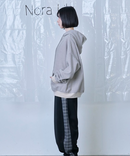 Nora Lily(ノラリリー)の「【Nora Lily】Wooly Hoodie(パーカー・メンズ・チャコールグレー/ブラック/アイボリー・FREE)」の11枚目の写真