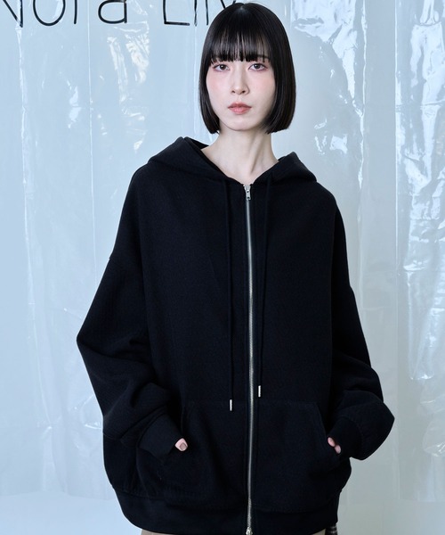 Nora Lily(ノラリリー)の「【Nora Lily】Wooly Hoodie(パーカー・メンズ・チャコールグレー/ブラック/アイボリー・FREE)」の17枚目の写真
