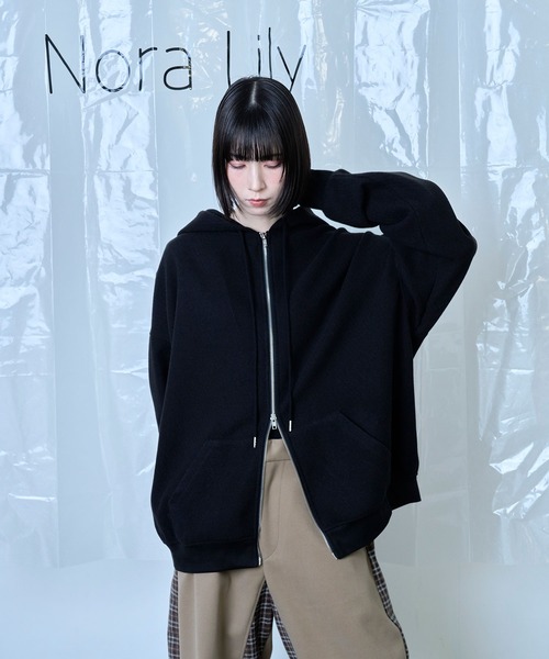Nora Lily(ノラリリー)の「【Nora Lily】Wooly Hoodie(パーカー・メンズ・チャコールグレー/ブラック/アイボリー・FREE)」の16枚目の写真