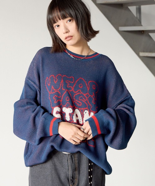 PBLIM(ページボーイリム)の「《UNISEX》スケッチロゴニット(ニット/セーター・レディース・アイボリー/ネイビー/ブラウン・FREE)」の20枚目の写真