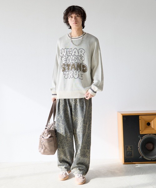 PBLIM(ページボーイリム)の「《UNISEX》スケッチロゴニット(ニット/セーター・レディース・アイボリー/ネイビー/ブラウン・FREE)」の11枚目の写真