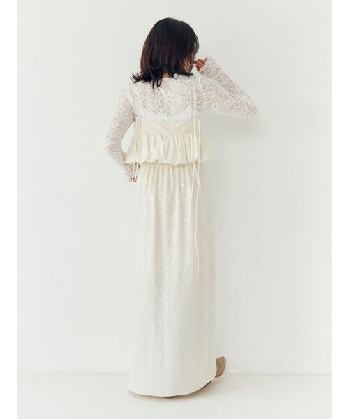 Ungrid（アングリッド）の「スパンコールラップスカート（スカート・レディース・オフホワイト/ブラック・FREE）」の11枚目の写真