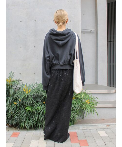 Ungrid（アングリッド）の「スパンコールラップスカート（スカート・レディース・オフホワイト/ブラック・FREE）」の16枚目の写真