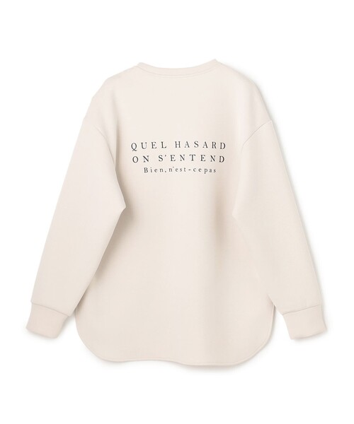 UNFILO(アンフィーロ)の「BEAUTY FORM JERSEY 刺繍ロゴ プルオーバー(スウェット・レディース・ベージュ系1/ライトグレー系1/ネイビー系1・SMALL/MEDIUM)」の14枚目の写真