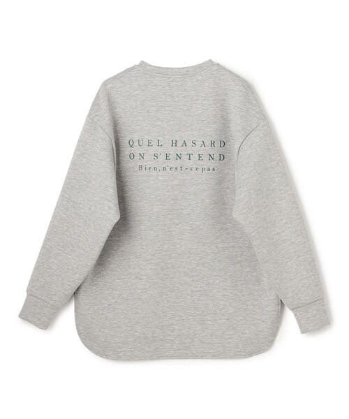 UNFILO(アンフィーロ)の「BEAUTY FORM JERSEY 刺繍ロゴ プルオーバー(スウェット・レディース・ベージュ系1/ライトグレー系1/ネイビー系1・SMALL/MEDIUM)」の10枚目の写真