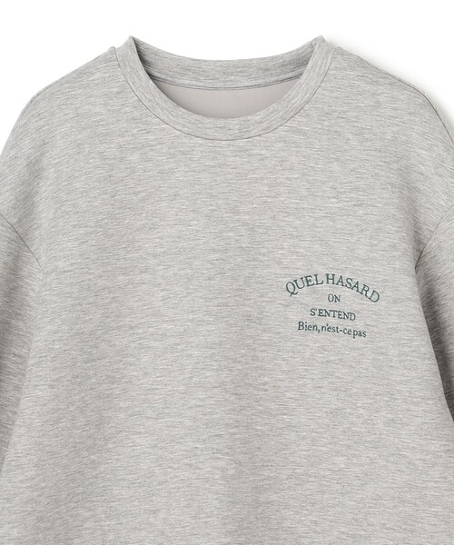 UNFILO(アンフィーロ)の「BEAUTY FORM JERSEY 刺繍ロゴ プルオーバー(スウェット・レディース・ベージュ系1/ライトグレー系1/ネイビー系1・SMALL/MEDIUM)」の9枚目の写真