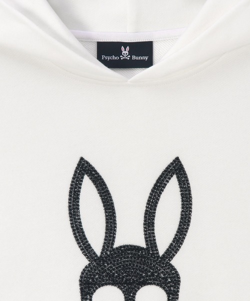 Psycho Bunny(サイコバニー)の「スパンコールバニー パーカ(パーカー・メンズ・ブラック/ホワイト・MEDIUM/SMALL/X-LARGE/LARGE)」の4枚目の写真
