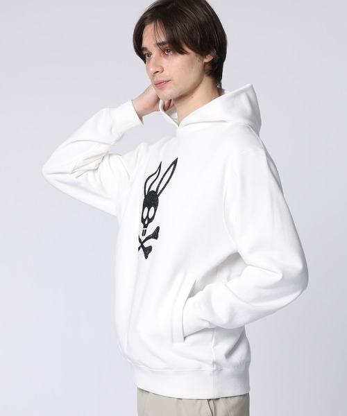 Psycho Bunny(サイコバニー)の「スパンコールバニー パーカ(パーカー・メンズ・ブラック/ホワイト・MEDIUM/SMALL/X-LARGE/LARGE)」の8枚目の写真