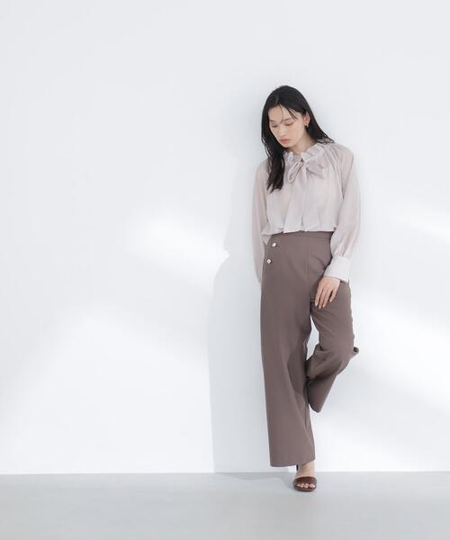 NATURAL BEAUTY BASIC（ナチュラルビューティーベーシック）の「◇マリンパンツ（その他パンツ・レディース・ネイビー/ブラウン/オフホワイト・MEDIUM/P/S）」の2枚目の写真