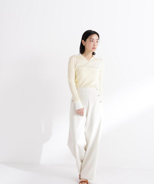 NATURAL BEAUTY BASIC(ナチュラルビューティーベーシック)の「◇マリンパンツ(その他パンツ・レディース・ネイビー/ブラウン/オフホワイト・MEDIUM/P/S)」の14枚目の写真