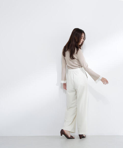 NATURAL BEAUTY BASIC(ナチュラルビューティーベーシック)の「◇マリンパンツ(その他パンツ・レディース・ネイビー/ブラウン/オフホワイト・MEDIUM/P/S)」の19枚目の写真