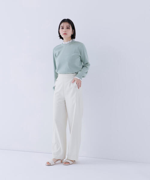 NATURAL BEAUTY BASIC(ナチュラルビューティーベーシック)の「◇マリンパンツ(その他パンツ・レディース・ネイビー/ブラウン/オフホワイト・MEDIUM/P/S)」の22枚目の写真