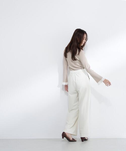 NATURAL BEAUTY BASIC（ナチュラルビューティーベーシック）の「◇マリンパンツ（その他パンツ・レディース・ネイビー/ブラウン/オフホワイト・MEDIUM/P/S）」の16枚目の写真
