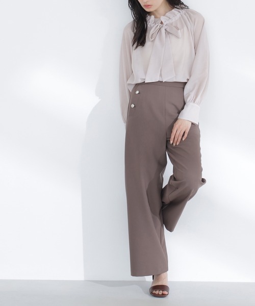 NATURAL BEAUTY BASIC(ナチュラルビューティーベーシック)の「◇マリンパンツ(その他パンツ・レディース・ネイビー/ブラウン/オフホワイト・MEDIUM/P/S)」の5枚目の写真