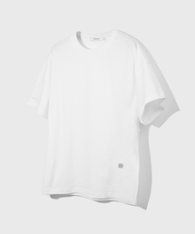 (メンズ) クロップフィット半袖Tシャツ_ホワイト