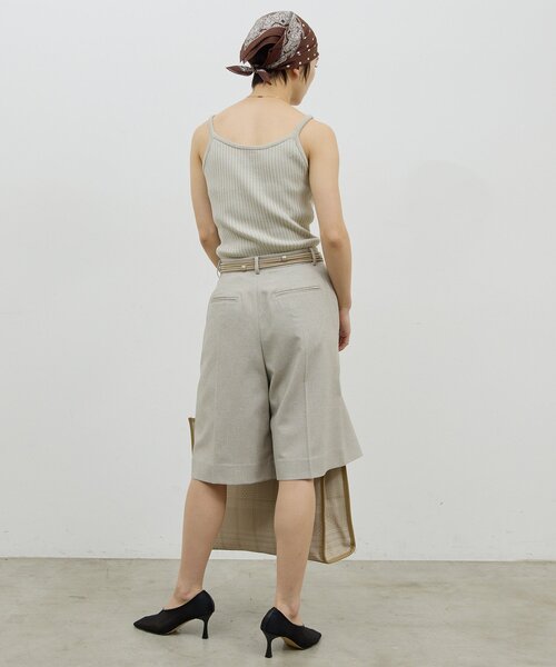 GALLARDAGALANTE(ガリャルダガランテ)の「【手洗い可】リブニットキャミソール(ニット/セーター・レディース・ベージュ/ブラック・FREE)」の13枚目の写真