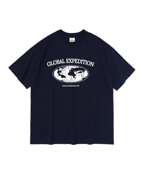 ANALOG MOOD(アナログムード)の「グローバルムード 半袖Tシャツ (ネイビー)(Tシャツ/カットソー・レディース・その他・S/M/L/XL/2XL)」の1枚目の写真