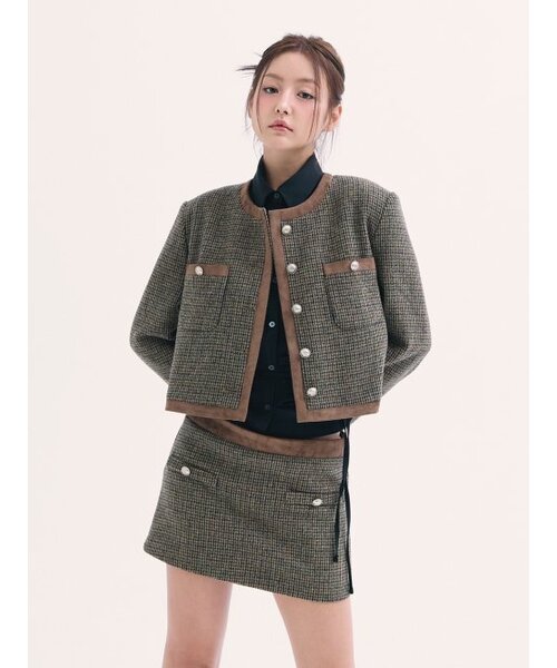 BABLETWO(ビーエイブルトゥー)の「Leona tweed skirt BROWN(スカート・レディース・その他・ONE SIZE)」の3枚目の写真