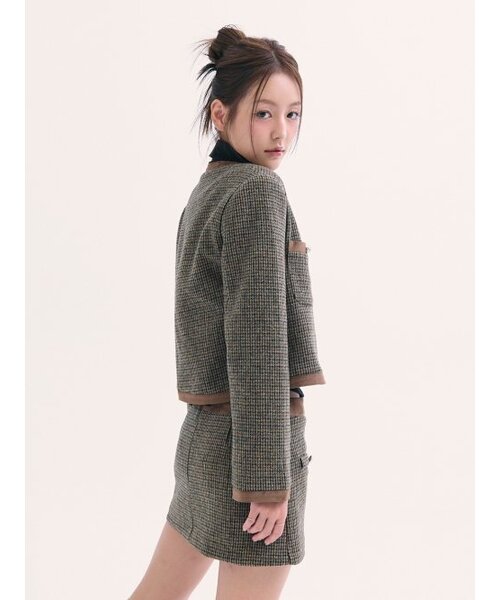 BABLETWO(ビーエイブルトゥー)の「Leona tweed skirt BROWN(スカート・レディース・その他・ONE SIZE)」の4枚目の写真