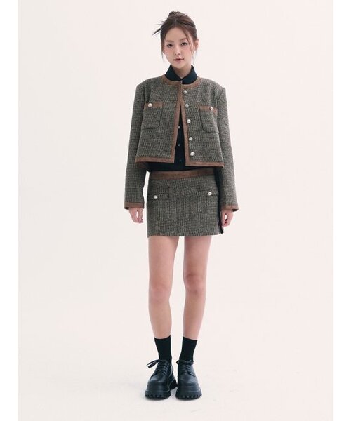 BABLETWO(ビーエイブルトゥー)の「Leona tweed skirt BROWN(スカート・レディース・その他・ONE SIZE)」の5枚目の写真