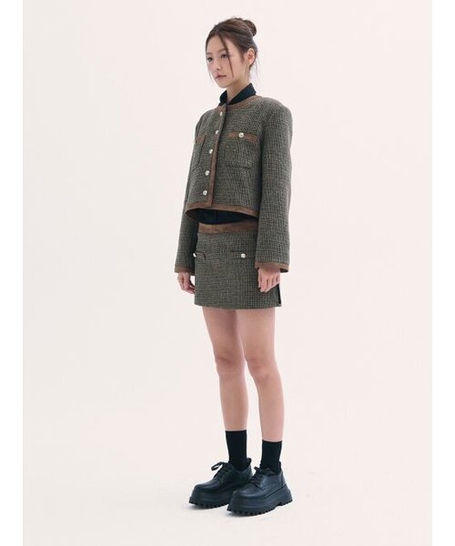 BABLETWO(ビーエイブルトゥー)の「Leona tweed skirt BROWN(スカート・レディース・その他・ONE SIZE)」の6枚目の写真