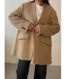 ブランド古着】MIESROHE｜ミースロエのノーカラージャケット（無地