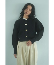marjour | GOLD BUTTON KNIT JACKET(カーディガン/ボレロ)