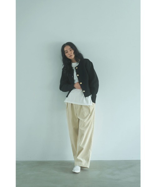 marjour（マージュール）の「GOLD BUTTON KNIT JACKET（カーディガン/ボレロ・レディース・ブラック・M）」の12枚目の写真