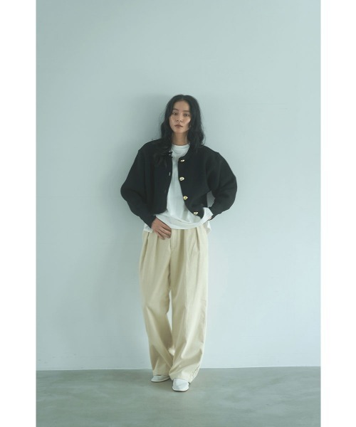 marjour（マージュール）の「GOLD BUTTON KNIT JACKET（カーディガン/ボレロ・レディース・ブラック・M）」の15枚目の写真