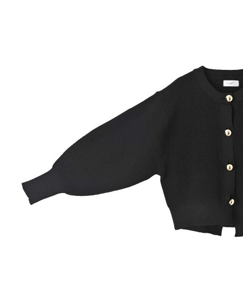 marjour（マージュール）の「GOLD BUTTON KNIT JACKET（カーディガン/ボレロ・レディース・ブラック・M）」の19枚目の写真