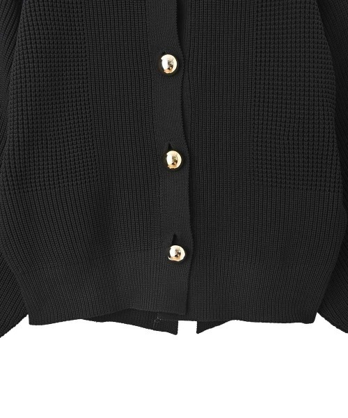 marjour（マージュール）の「GOLD BUTTON KNIT JACKET（カーディガン/ボレロ・レディース・ブラック・M）」の21枚目の写真