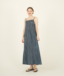 THE-ABON（エイボン）の「ビーチレインストリックワンピースネイビー（ワンピース）」