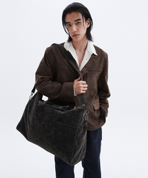 LEMARD（ルマード）の「フェイクスエードボウリングバッグ - BLACK（トートバッグ）」