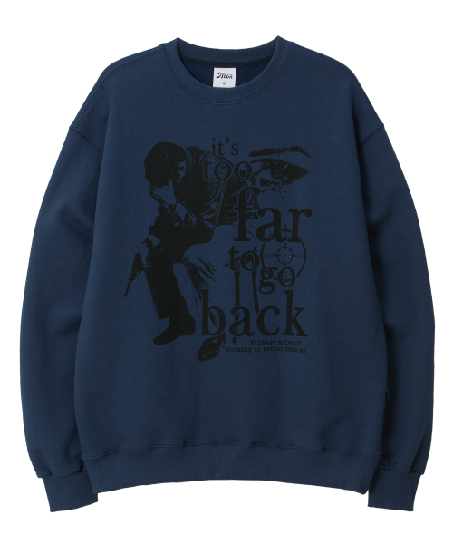 NOTHINGISBETTERTHANME(ナッシングイズベターザンミー)の「VINTAGE ARTWORK SWEATSHIRT_deep blue(スウェット・レディース・その他・M/L)」の1枚目の写真