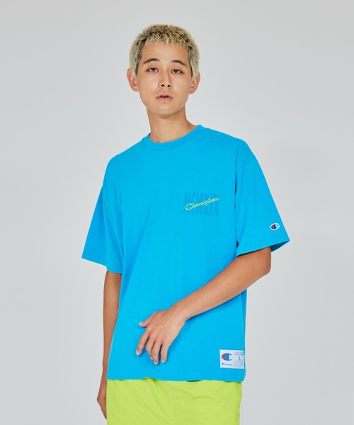 Champion(チャンピオン)の「【Champion/チャンピオン】メンズ アクションスタイル ショートスリーブTシャツ(Tシャツ/カットソー・メンズ・アクア/ピンク系その他2/ネイビー/ブラック・X-LARGE/LARGE/MEDIUM)」の3枚目の写真