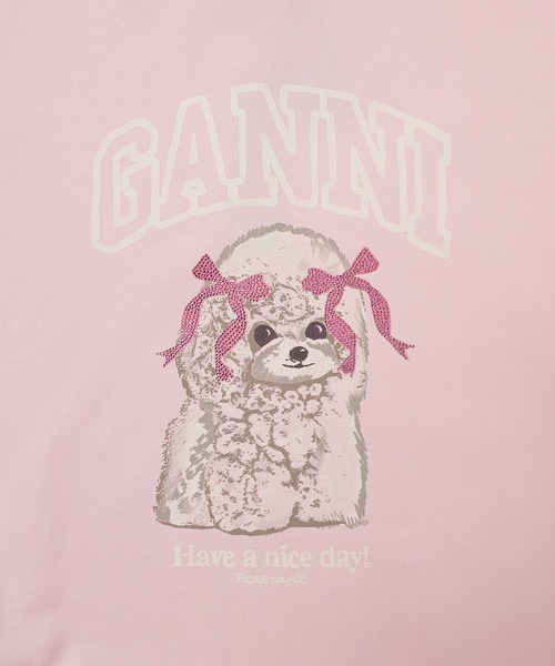 GANNI(ガニー)の「Isoli crewneck Printed Puddle(スウェット・レディース・ピンク系その他・M/S/XS)」の3枚目の写真