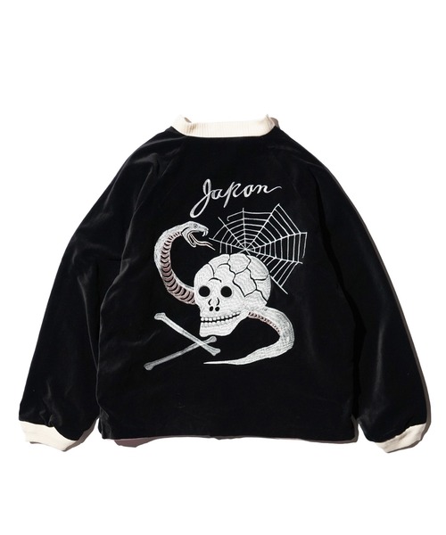 THRIFTY LOOK(スリフティールック)の「THRIFTY LOOK / スリフティールック SNAKE & SKULL SOUVENIR SHORT JACKET スネーク スカル 刺繍 スーベニアジャケット(ブルゾン・メンズ・ワイン/ブラック・LARGE/MEDIUM)」の14枚目の写真
