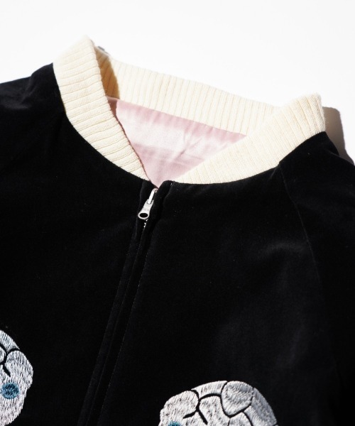 THRIFTY LOOK(スリフティールック)の「THRIFTY LOOK / スリフティールック SNAKE & SKULL SOUVENIR SHORT JACKET スネーク スカル 刺繍 スーベニアジャケット(ブルゾン・メンズ・ワイン/ブラック・LARGE/MEDIUM)」の17枚目の写真