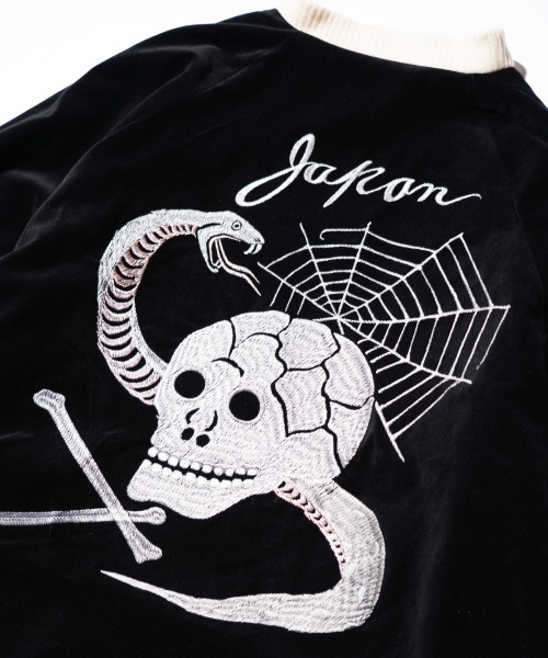 THRIFTY LOOK(スリフティールック)の「THRIFTY LOOK / スリフティールック SNAKE & SKULL SOUVENIR SHORT JACKET スネーク スカル 刺繍 スーベニアジャケット(ブルゾン・メンズ・ワイン/ブラック・LARGE/MEDIUM)」の22枚目の写真