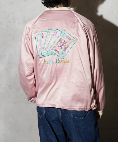 THRIFTY LOOK(スリフティールック)の「THRIFTY LOOK / スリフティールック SNAKE & SKULL SOUVENIR SHORT JACKET スネーク スカル 刺繍 スーベニアジャケット(ブルゾン・メンズ・ワイン/ブラック・LARGE/MEDIUM)」の6枚目の写真