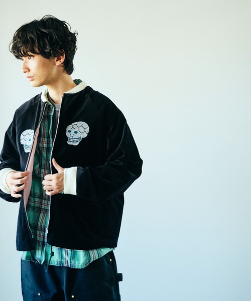 THRIFTY LOOK / スリフティールック SNAKE & SKULL SOUVENIR SHORT