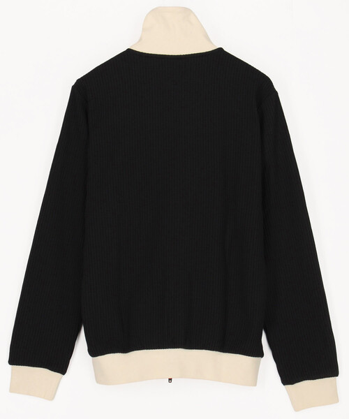 adidas(アディダス)の「adidas/アディダス WAFFLE TRACK TOP(ブルゾン・メンズ・オフホワイト/ブラック・MEDIUM/SMALL/LARGE/X-LARGE/X-SMALL)」の3枚目の写真