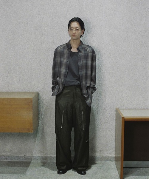 LIDNM（リドム）の「RAYON OMBRE WESTERN SHIRT（シャツ/ブラウス・メンズ・ブラウン系その他・SMALL/MEDIUM/LARGE）」の8枚目の写真