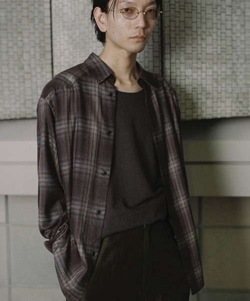 LIDNM（リドム）の「RAYON OMBRE WESTERN SHIRT（シャツ/ブラウス・メンズ・ブラウン系その他・SMALL/MEDIUM/LARGE）」の10枚目の写真